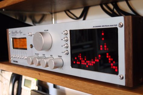 Anachronistic Hifi | MW Works Mw Works, Diy Hifi, Spectrum Analyzer, Led Matrix, Raspberry Pi Projects, Pi Projects, Electrical Projects, Control Panels, Smart Home Automation