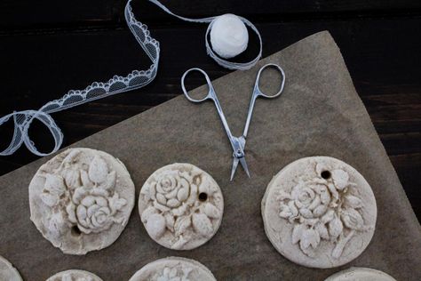 Cottagecore Salt Dough Christmas Ornaments Dough Christmas Ornaments, Salt Dough Christmas, Salt Dough Christmas Ornaments, Salt Dough Recipe, Cottagecore Christmas, Salt Dough Ornaments, Dough Ornaments, Food Ornaments, Homemade Ornaments