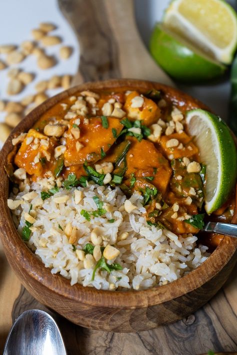 West African Tofu Peanut Stew Tofu Peanut, Tofu Stew, African Peanut Stew, Peanut Stew, Winter Meals, West African Food, Tofu Recipes, African Food, Vegan Recipes Healthy