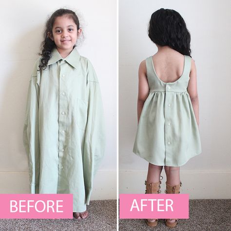 Upcycle Baby Clothes, Diy Toddler Dress, Robe Diy, Diy Blanket, Diy Sy, Recycled Clothes, Child Fashion, Diy Baby Clothes, Kid Styles