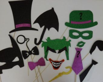 joker photo booth – Etsy Batgirl Party, Batman Photo, Baby Shower Photo Booth Props, Photo Booth Party, Villains Party, Super Hero Party, Animation Photo, Batman Wedding, Superhero Wedding