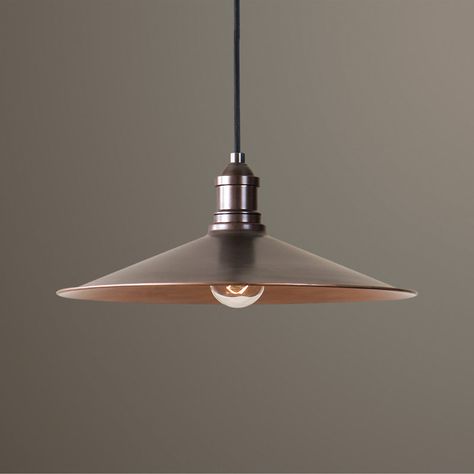 Gracie Oaks Wilmot 1 - Light Single Cone Pendant & Reviews | Wayfair Copper Dome Pendant Light, Uttermost Lighting, Classic Pendant Lighting, Dome Pendant Lighting, Copper Pendant Lights, Light Copper, Farmhouse Lighting, Copper Pendant, Laurel Foundry Modern Farmhouse