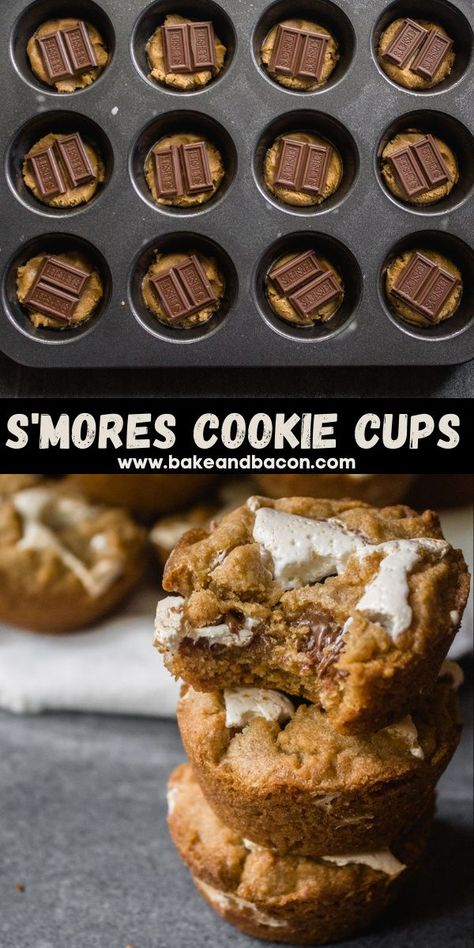 Bonfire Snacks Appetizers, S'mores In A Jar, Bon Fire Snacks Food, Camping Theme Desserts, Bonfire Cookies, Bonfire Snack Ideas, Bonfire Bars, Bonfire Brownies, Bonfire Desserts