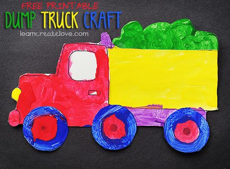 Preschool Dump Truck Craft, Truck Crafts, Craft Preschool, Transportation Crafts, Make Craft, Transportation Preschool, Cement Truck, Worksheets For Preschool, Transportation Theme