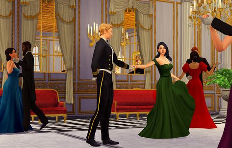 A gown with two versions; one regular and one in... - Ey yo waddap Waltz Pose, Sims Mods, Sims 4 Mods, Waltz, Sims Cc, Ballroom, Ball Gown, Sims 4, Ball Gowns