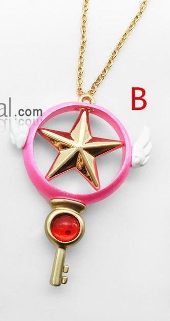 Sakura Necklace, Card Captor, Cardcaptor Sakura, Key, Pins