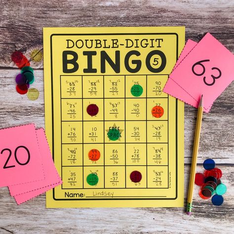 Regrouping Activities For Second Grade, Subtraction Fun Activities, Math Regrouping Addition, 2 Digit Addition Without Regrouping Game, Two Digit Addition Games, 2 Digit Subtraction Games, Adding Double Digits 2nd Grade, Subtraction Regrouping Activities, 3 Digit Addition Games