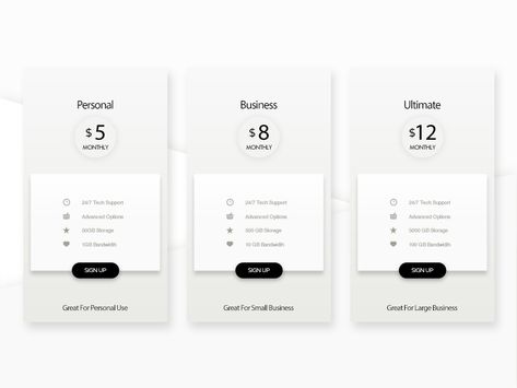 ideas for the Pricing page of the new Website. Minimal Price List Design, Website Pricing Design, Pricing Packages Design, Price Table, Rate Card, Business Card Design Minimal, Price List Design, List Website, Photography Mobile