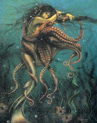 memaids with octopi | Recent Photos The Commons 20under20 Galleries World Map App Garden ... David Delamare, Octopus Mermaid, Weird Sea Creatures, Fantasy Mermaids, Real Mermaids, Octopus Art, Mermaid Dreams, Mermaids And Mermen, Beautiful Mermaids