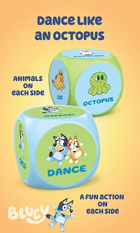 #ad Animal Combinations, Field Day Games, Bluey And Bingo, Bluey Bingo, Silly Games, Roll The Dice, Action Game, Perfect Game, Dice Games