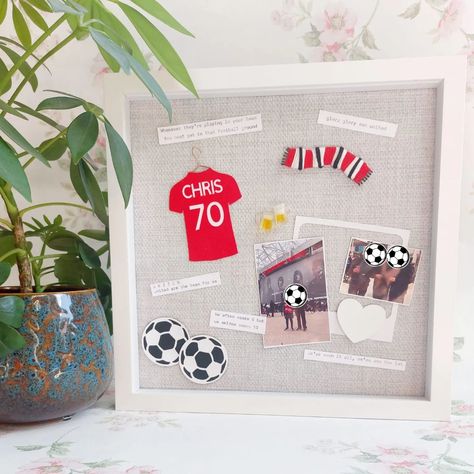 Have the Euro's given you football fever?! If so, then why not treat yourself or a loved one to a one-off handmade gift of yours or their favourite team? DM me for more info or go to my Web page (see link in bio) for pricing. ⚽️ 🥅 🏟 #toodlepipscreations #football #footballfever #euros #handmadegifts #oneoff #love #gift Football Fever, Football Lover, Gifts For Football Fans, Frame Gift, Personalized Football, Football Lovers, Personalised Box, Special Birthday, Football Shirt