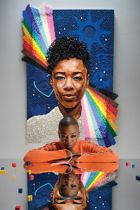 Lego Portrait, Samira Wiley, Adinkra Symbols, Rolling Stones Magazine, Lego News, Lego Construction, Van Gogh Art, Lego Brick, Piece Of Me