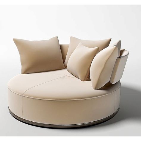 Maxalto sofa | #covetlounge #design #luxurydesign #designinspiration #sofa #inspiration See more at covetlounge.net Round Couch, Round Sofa, Living Room Sofa Design, Round Chair, Curved Sofa, Single Sofa, Best Sofa, Sofa Armchair, Chaise Sofa