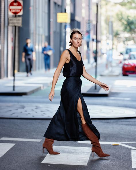 On the go… Pearly wearing our new AW// 2024, featuring our Sofia Noir Silk/Linen Cami & Acacia Linen Wrap Skirt. MOSS AW//2024 Linen Cami, Aw 2024, Linen Wrap Skirt, Silk Cami Top, Silk Wrap Skirt, Wrap Maxi Skirt, Silk Linen, End Of Season Sale, Linen Skirt