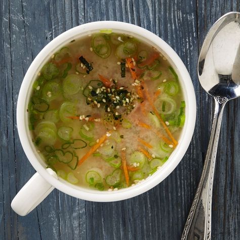 Why You Should Make Miso Soup for Breakfast - Bon Appétit | Bon Appétit Spring Soup Recipes, Miso Recipe, Quick Soup Recipes, Miso Soup Recipe, Spring Soups, Quick Soup, Light Soups, Detox Soup, Miso Soup