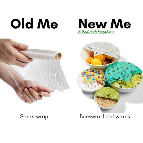 Old Me New Me, Old Me Vs New Me, Beeswax Food Wraps, Waste Free Living, Environmentally Friendly Living, Refined Coconut Oil, Ganache Recipe, Flax Egg, Beeswax Food Wrap