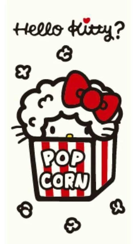 Hello Kitty PopCorn💕 Hello Kitty Popcorn, Wallpaper Iphone Cartoon, Iphone Cartoon, New Wallpaper Iphone, Charmmy Kitty, Hello Kitty Images, Hello Kitty Coloring, Hello Kitty Party, Hello Kitty Art