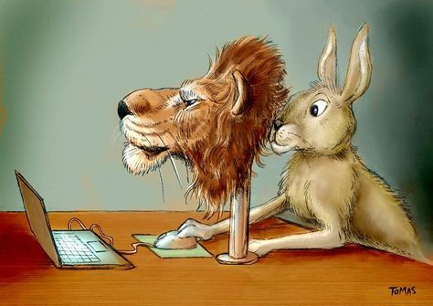 Keyboard warrior. Excellent cartoon by Tomas. Rabbit Hide, Keyboard Warrior, Nike Art, Lion Mask, Jojo Anime, Warrior Quotes, Cartoon Illustration, Big Cats, Scooby Doo