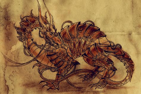 Steampunk Dragon by Angelinell.deviantart.com on @deviantART Dragonriders Of Pern, Steampunk Dragon, Dragon Lover, Steampunk Art, Dragon Drawing, Baby Dragon, Imagine Dragons, Steam Punk, Dieselpunk