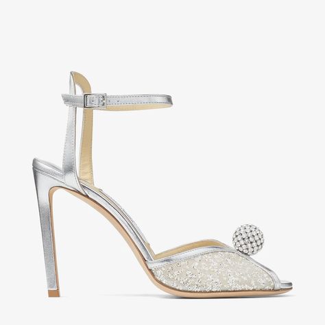 Jimmy Choo Bridal, Silver Heel, Luxury Designer Shoes, Crystal Shoes, Wedding Dress Shoes, Strap Shoes, Jimmy Choo Shoes, Footwear Design Women, Designer Boots