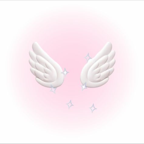 Angel Wings Icon, Sparkly Iphone Wallpaper, Pastel Pink Icons:), Wings Icon, Iphone Stickers, Custom Ipad, Soft Pink Theme, Minimalist Icons, Pink Icons