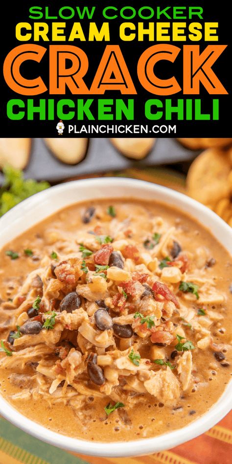 Slow Cooker Chicken Chili, Chicken Corn, Green Chiles, Crockpot Dishes, Crock Pot Soup, Ranch Seasoning, Crockpot Recipes Slow Cooker, Crock Pot Cooking, Chicken Chili