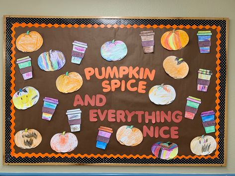 Pumpkin Spice Bulletin Board, Fall Board, Fall Boards, Setup Ideas, Teacher Education, Classroom Setup, Fall Ideas, Room Ideas Bedroom, Work Ideas