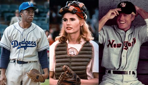 To help baseball fans get ready for the season, here's a list of 12 great movies you can stream while waiting for the ump to shout: Play ball! Tatum O’neal, Baseball Movies, Football Movies, Best New Movies, Films To Watch, Tim Robbins, Film Ideas, A League Of Their Own, Sports Movies