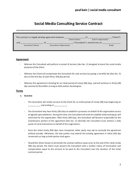 Freelance Contract, Rental Agreement Templates, Social Media Management Services, Project Management Templates, Social Media Marketing Manager, Social Media Consultant, Freelance Marketing, Contract Agreement, Social Media Marketing Business