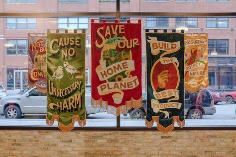 Sign Painter, Sign Writing, Pennant Flag, Pennant Banners, Vintage Circus, Panel Art, Flag Design, Graphic Design Posters, And Sign