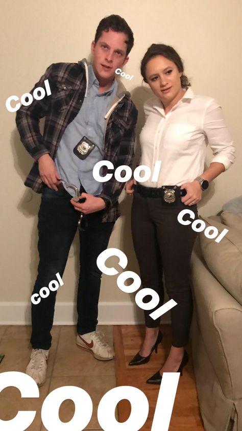 Amy And Jake Costume, Jake And Amy Costume, Brooklyn Nine Nine Halloween Costume, Jake And Amy Halloween Costume, Amy Santiago Outfits, Rare Costumes, Hallo Costumes, Brooklyn Nine Nine Funny, Jake And Amy