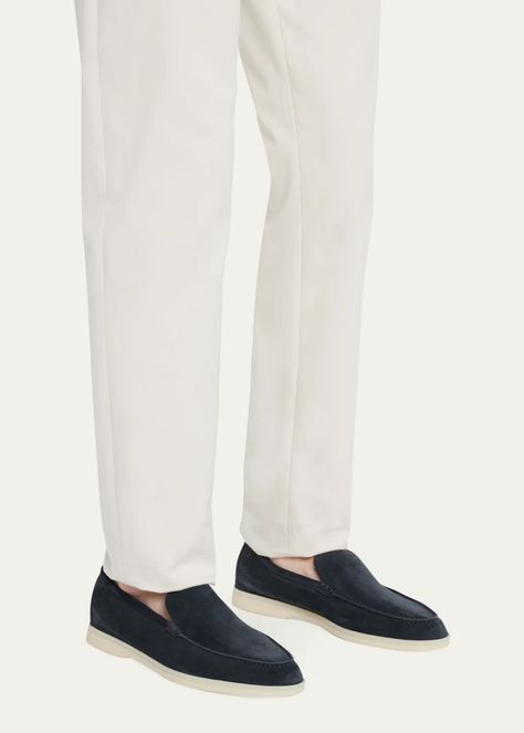 Loro Piana Men's Summer Walk Suede Loafers - Bergdorf Goodman Loro Piana Summer Walk, Bb Style, Loro Piana Men, Suede Loafers, Loro Piana, Bergdorf Goodman, Engagement Party, Mens Summer, Designer Fashion