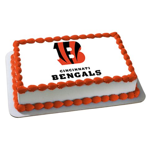 Happy Who Dey! Nfl Cake, Blaze And The Monster Machines Party, Football Wedding, Edible Image Cake, Butterflies And Flowers, Edible Cake Toppers, Cool Birthday Cakes, Edible Cake, Edible Images