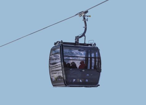 Detachable gondola lift POMA • Comfort in the mountains Gondola Lift, Line Video, Wind Direction, Speed Reading, Video Surveillance, In The Mountains, The Mountain