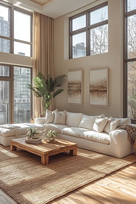 Don't Miss These 24+ Trendy Beige Aesthetic Apartment Looks! Beige Aesthetic Apartment, Organic Modern Apartment, Clean Apartment Aesthetic, Aesthetic Apartment Ideas, Scottsdale Apartments, Warm Inviting Home, Beige Room, Aesthetic Apartment, Light Filters