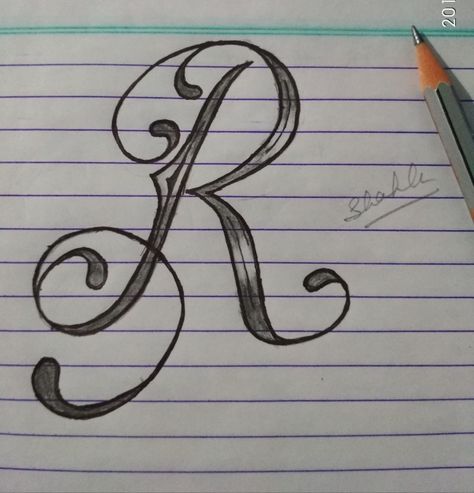 R letter tattoo Letter R Lettering, Letter R With Heart, A Art Letter, R Letter Art, J Drawing Letter, R Drawing Letter, R Fonts Design Letters, Letter R Drawing, R Letter Drawing