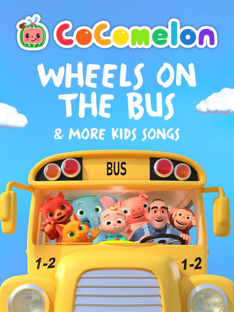 Prime Video: Wheels on the Bus & More Kids Songs - CoComelon Cocomelon Bus Png, Cocomelon Wheels On The Bus, Cocomelon Bus, Learn Letters, Wheels On The Bus, Animal Sounds, Humpty Dumpty, Learning Letters, All Kids