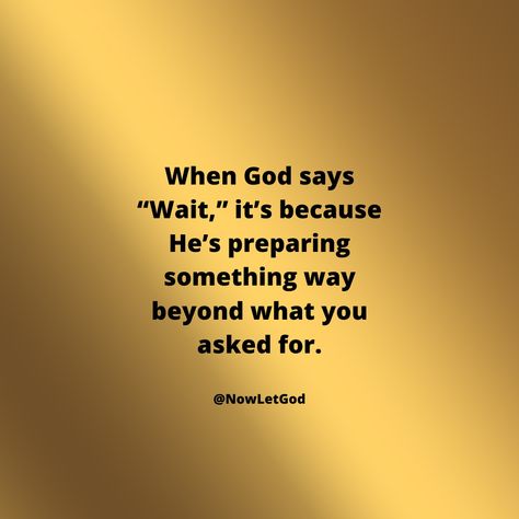 Ever feel like God is putting you on pause? That’s because He’s preparing something bigger than what you could ever imagine. Be patient—it’s all about to unfold at the perfect time. #divinewait #faithandpatience #GodsPlan #TrustInHim #BiggerThanDreams #letgoletgod #LetGod #letgodbegod #LetGoAndLetGod God Is Doing A New Thing, Gods Motivational Quotes, God’s Perfect Timing, Gods Plan Quotes Perfect Timing Spiritual Inspiration, Gods Will Quote, God Affirmations Faith, Quotes About Gods Timing, God Allows Things To Happen, God Quotes Motivational