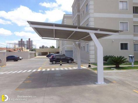 Top 50 Amazing Carport Design Ideas - Engineering Discoveries Garage Pergola Diy, Cantilever Carport, Prefabricated Sheds, Car Porch Design, Modern Carport, Garage Pergola, Car Shed, Roof Truss Design, Car Canopy