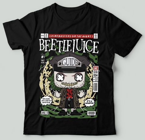 Half Tone, Feb 13, Beetlejuice, Printing Techniques, Digital Printing, Made It, Graphic Tees, Size Chart, Long Lasting