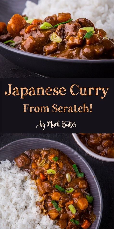 Japanese Beef Curry From Scratch Japanese Beef Curry, Dessert Japanese, Curry Beef, Japanese Beef, Japanese Dinner, Cibo Asiatico, Easy Japanese Recipes, Mapo Tofu, Japanese Curry