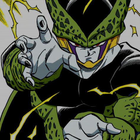 Perfect Cell Pfp, Perfect Cell Manga, Perfect Cell Icon, Perfect Cell Dbz, Super Perfect Cell, Dragon Ball Icons, Cell Perfecto, Cell Dragon Ball, Cell Dbz