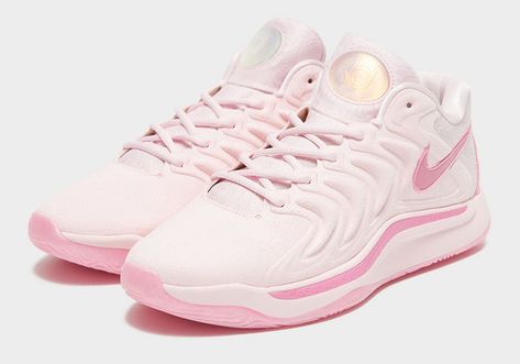 Nike KD 17 "Aunt Pearl" Releasing Holiday 2024 Kd 17 Aunt Pearl, Girl Basketball Shoes, Pink Volleyball Shoes, Basketball Shoes Girls, Aunt Pearls, Kd Aunt Pearl, Vb Shoes, Bball Shoes, Hoop Shoes