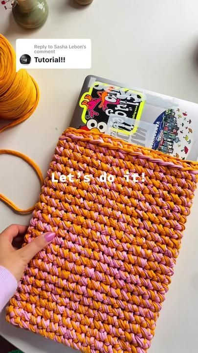 Crochet A Laptop Case, Crochet Computer Sleeve Pattern, Laptop Case Crochet Pattern, Crochet Laptop Bags, Crocheted Laptop Sleeve, How To Make A Laptop Case, Crochet Laptop Cover Pattern Free, Crochet Bag For Laptop, Crocheted Laptop Case