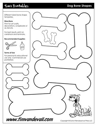 Printable Dog Bone Template, Dog Template Printable Free Pattern, Dog Bone Template, Bone Template, Dog Bone Pattern, Dog Template, Bone Pattern, Printable Dog, Bone Crafts