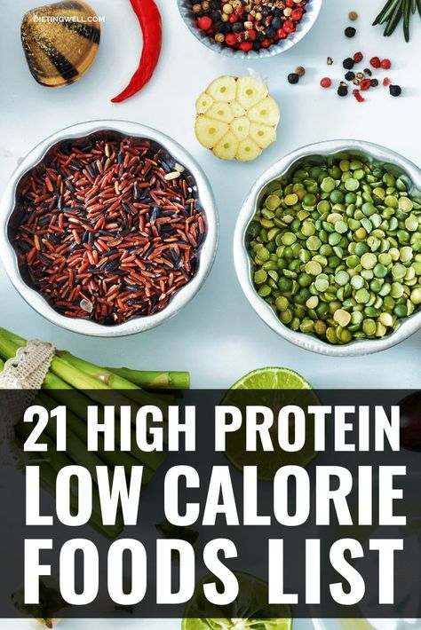 High Protein Low Calorie Foods #lowcalorie #protein Low Calorie Foods List, Low Calorie Foods, Low Calorie Protein, Low Calorie Vegan, Protein Dinner, High Protein Low Calorie, High Protein Vegan, Low Calorie Snacks, Protein Diets