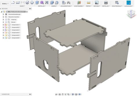 Box Cnc, Wood Craftsmanship, Cnc Furniture, Wooden Bag, Fusion 360, Apple Trees, Cnc Projects, Cool Cases, Plywood Furniture