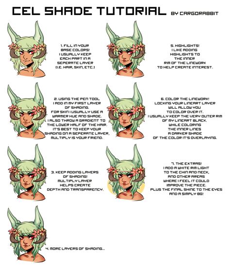 Cel Shading Tutorial, Shading Tutorial, Cell Shading, Cel Shading, Shading Techniques, Mobile Art, Coloring Tutorial, Animation Reference, Eye Design