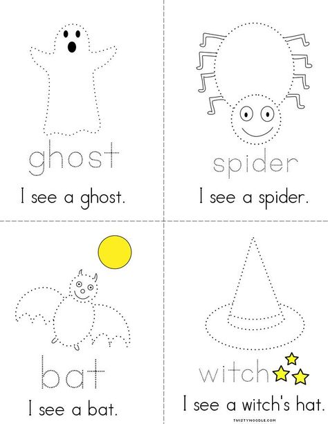 Halloween Tracing Book - Twisty Noodle Halloween Educational Activities, Halloween Tracing, Kindergarten Autumn, Halloween Nursery, Halloween Activities Preschool, Summer Halloween, Halloween Class Party, Holiday Worksheets, Halloween Reading