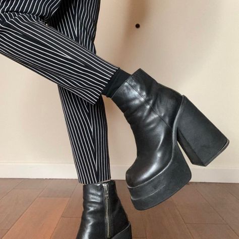 Look what I just found on Depop 🙌 https://depop.app.link/OE1ffOnHvrb Unif Brat Boot, Y2k Baddie, Club Kids, Over Knee Boot, Fashion Inspiration, Style Inspiration, Womens Sizes, My Style, Boots